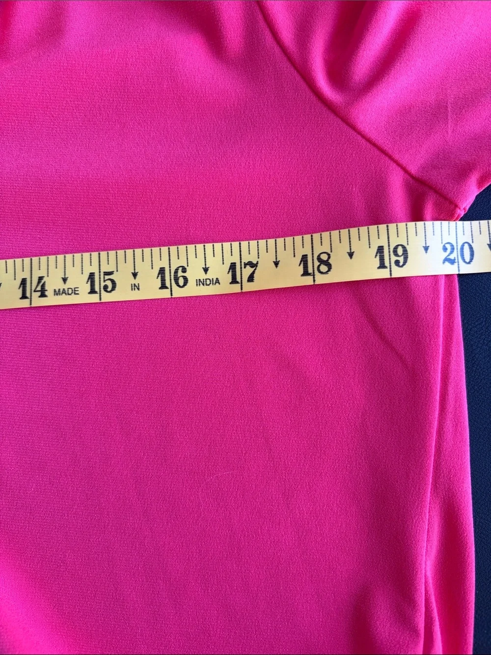 Michael Michael Kors Coral Pink Quarter Zip Long Sleeve Top Medium NWT